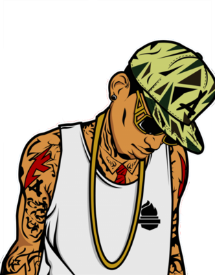 Kid Ink Cartoon Drawing - Kid Ink Vector (313x400), Png Download