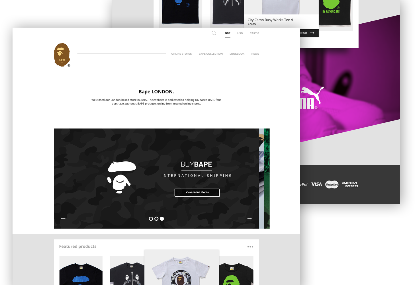 Bape - Concept - Bape (1800x1000), Png Download