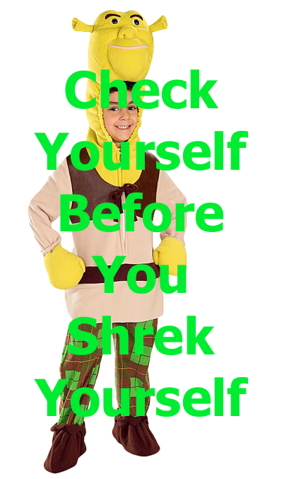 Yourself Before Yo Shrek Yourself - Shrek (426x677), Png Download
