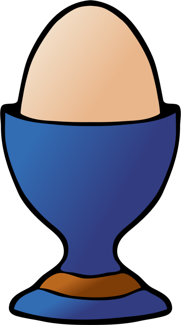 Vector Clip Art - Egg Cup Clipart (600x1076), Png Download