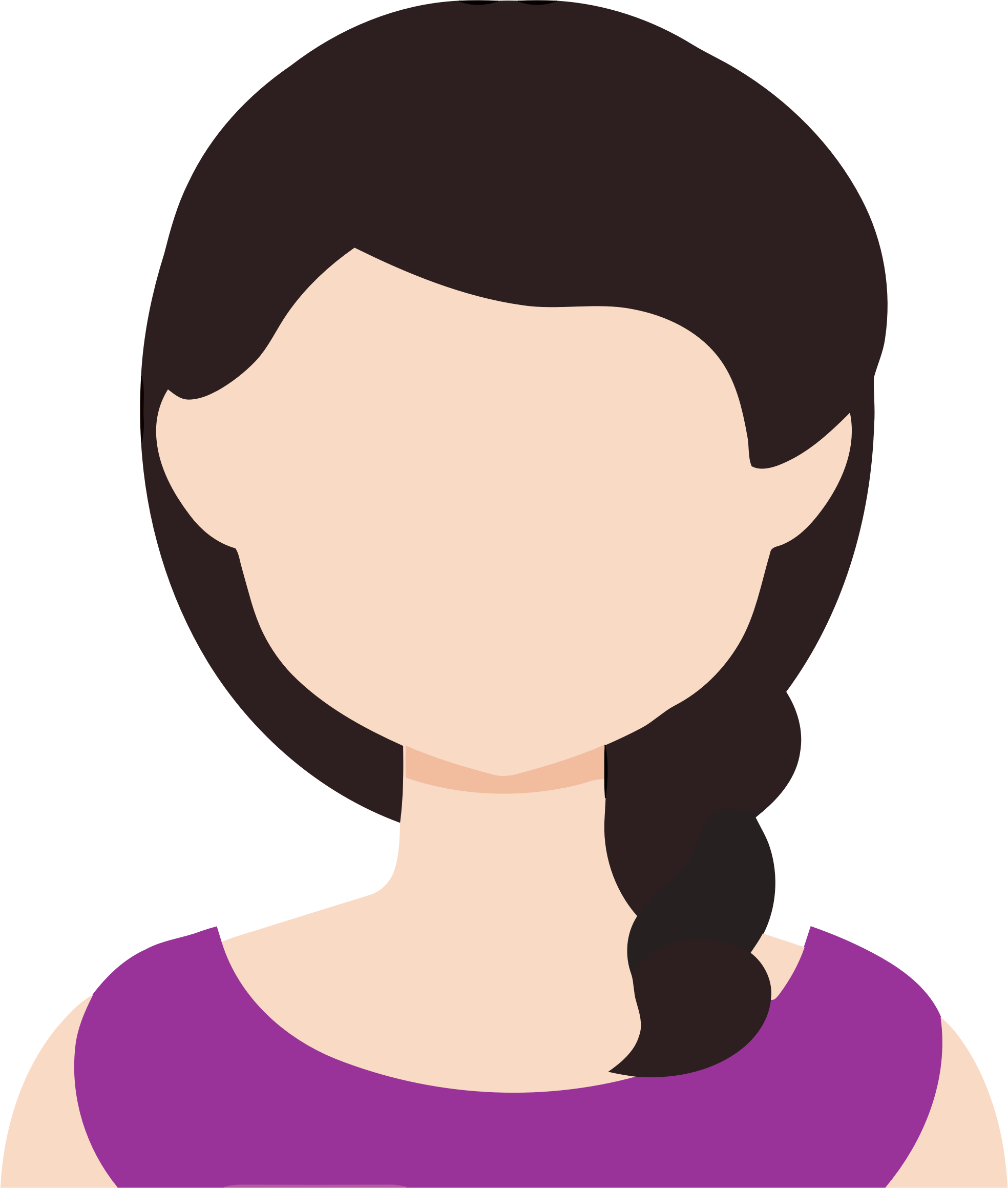 Clipart Big Image Png - Cartoon Female Avatar (1968x2318), Png Download