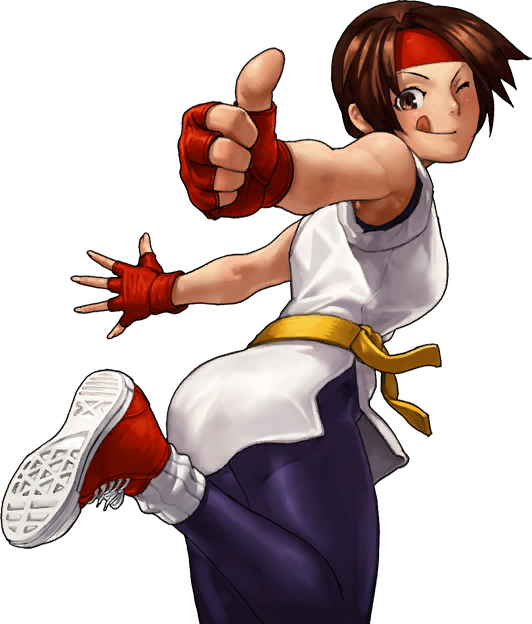 7 Apr - Yuri The King Of Fighter (532x624), Png Download