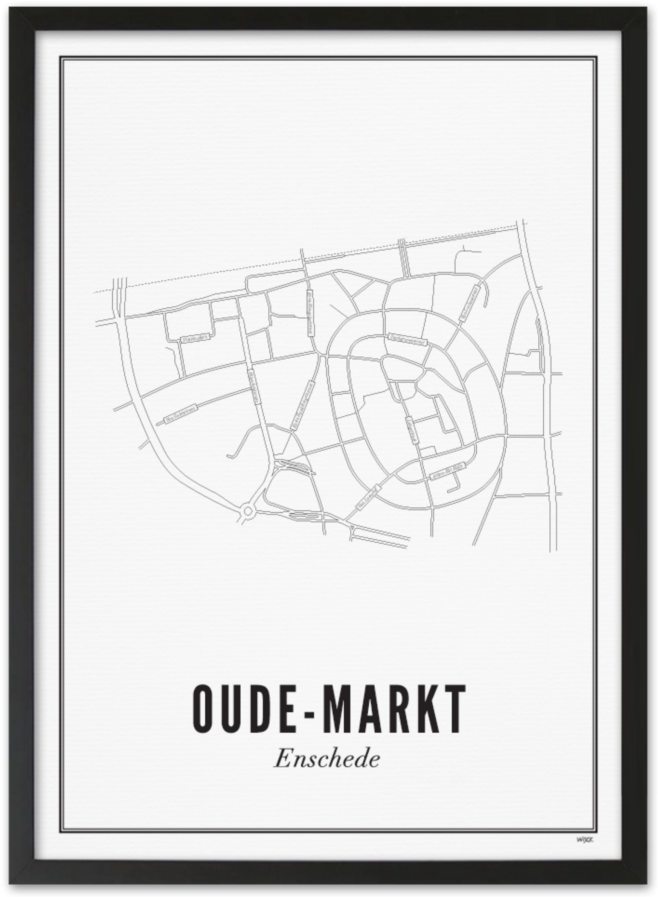 Oude-markt Lijst - Martinitoren Print (1024x1024), Png Download