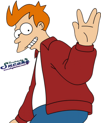 Futurama Fry - Render De Fry Futurama Png (340x400), Png Download