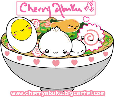 Cherry Abuku Ramen Bowl By Cherryabuku On Deviantart - Cartoon (531x383), Png Download