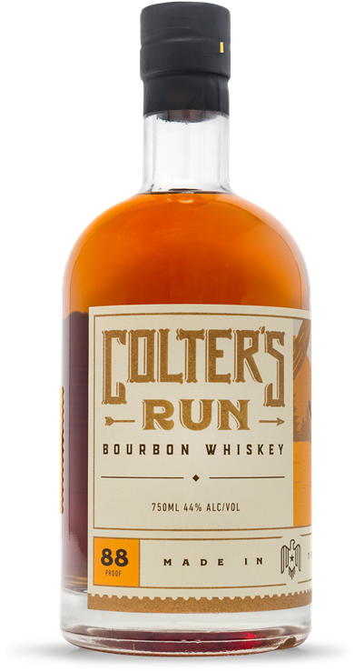 750ml Colter's Run Bourbon - Colter's Run Bourbon (431x800), Png Download