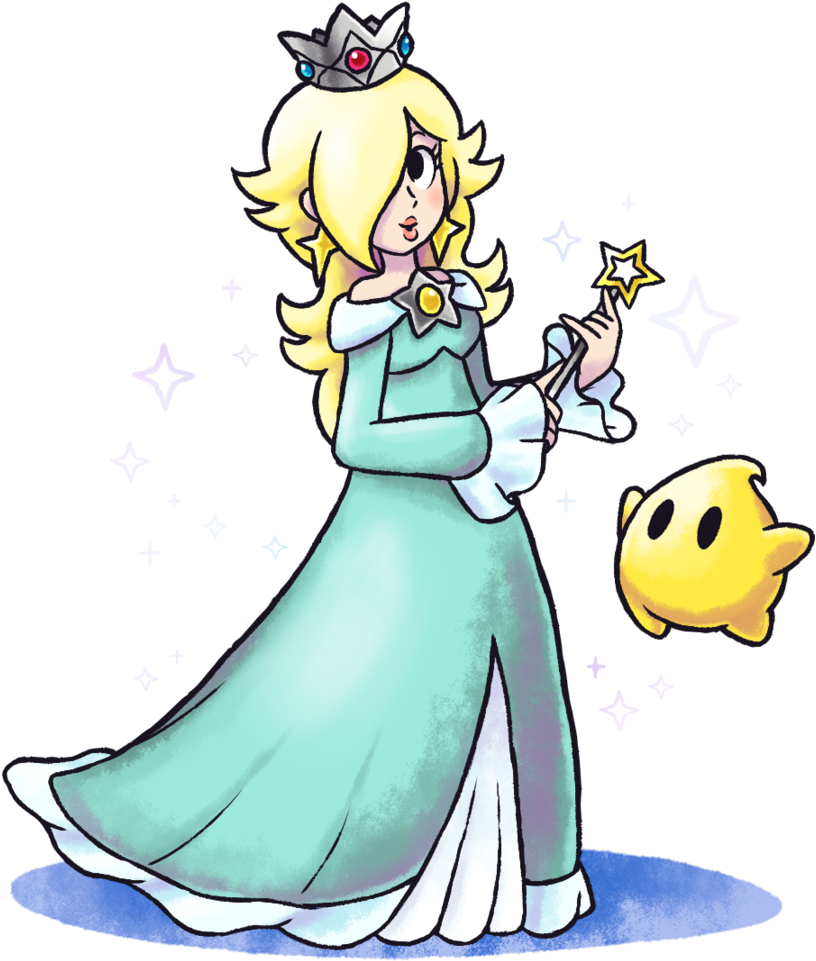 M&lrpgrosalina&luma By Master Rainbow - Mario And Luigi Rosalina (829x964), Png Download