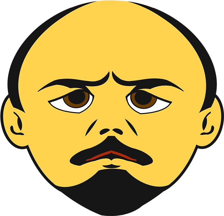 The Above Lenin Emoticon Is Available On Pixabay In - Lenin Emoji (750x750), Png Download