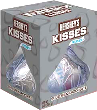 Hershey's Kisses Milk Chocolate Kiss - Kisses Classic Milk Chocolate 4.2 Oz (500x500), Png Download