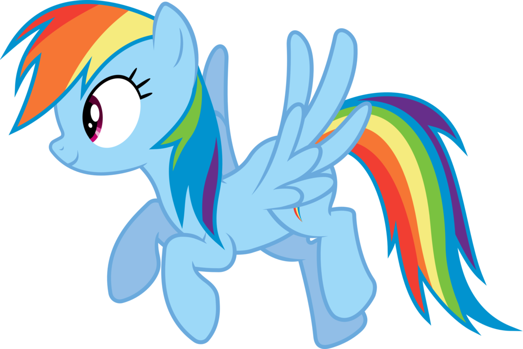 Rainbow Dash Flying By Davidfg4 - Rainbow Dash (1024x683), Png Download