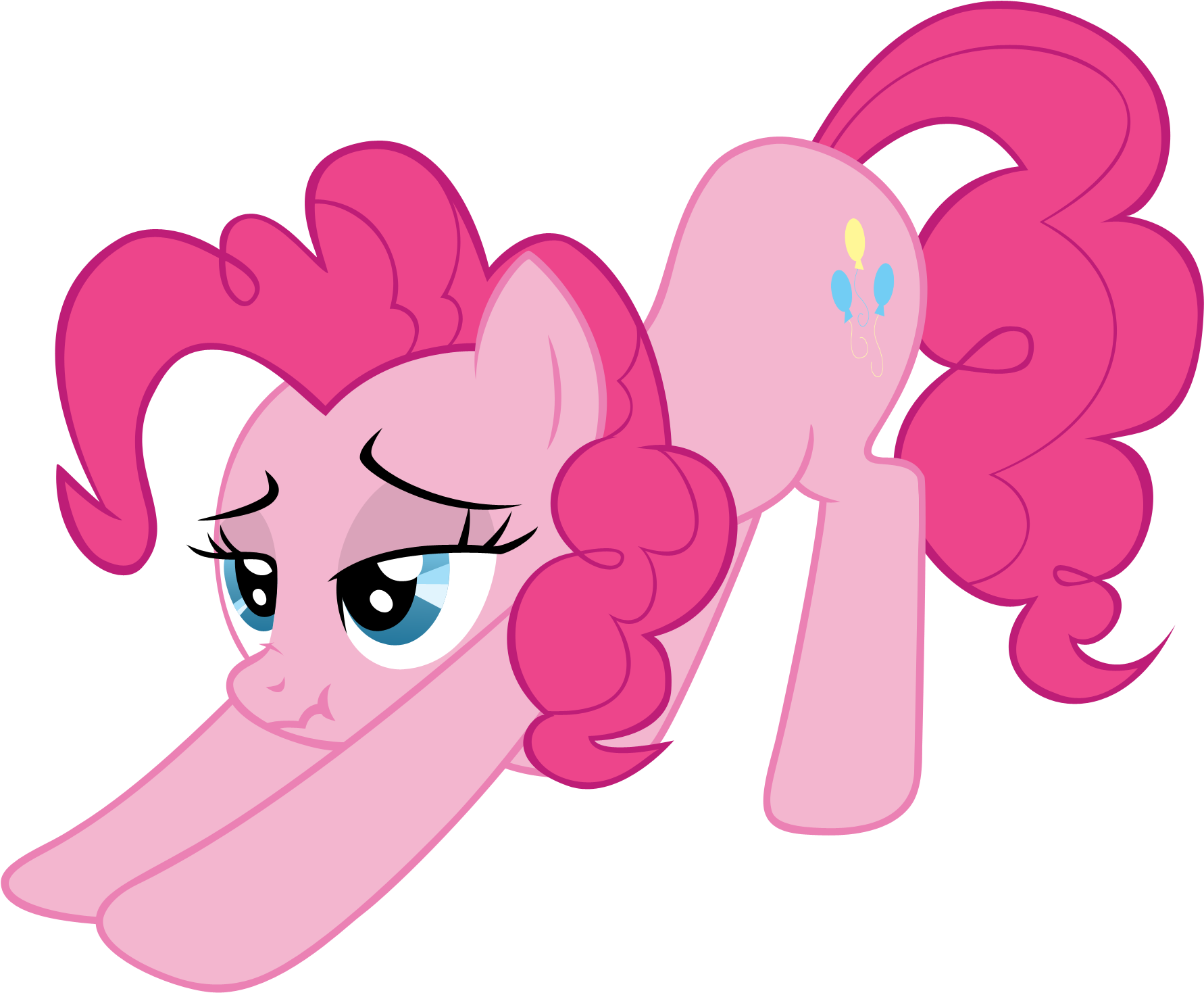 Pinkie Pie Rainbow Dash Clip Art Pink Mammal Vertebrate - Horse (2000x1856), Png Download