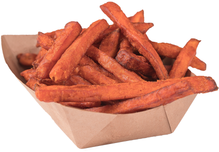 Sweet Potato Fries 甘梅薯条 - Snack (450x398), Png Download