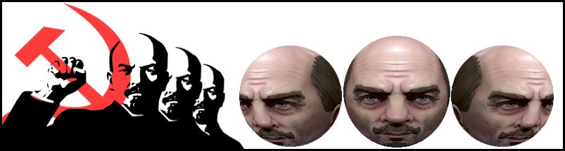 [sell] Vladimir Lenin Head - Reflexions Sur La Violence (803x215), Png Download