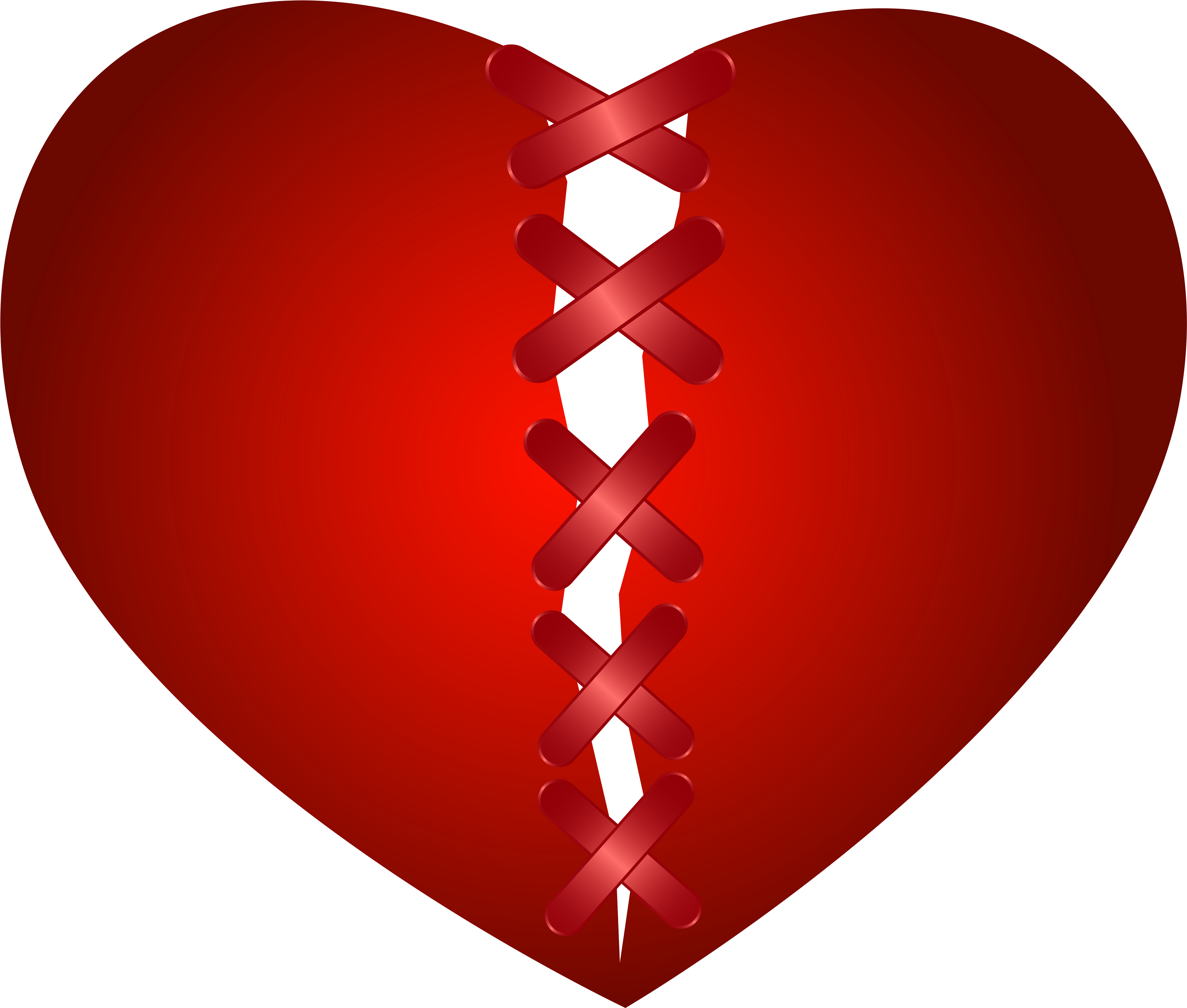Broken Heart Clipart (7907x6715), Png Download