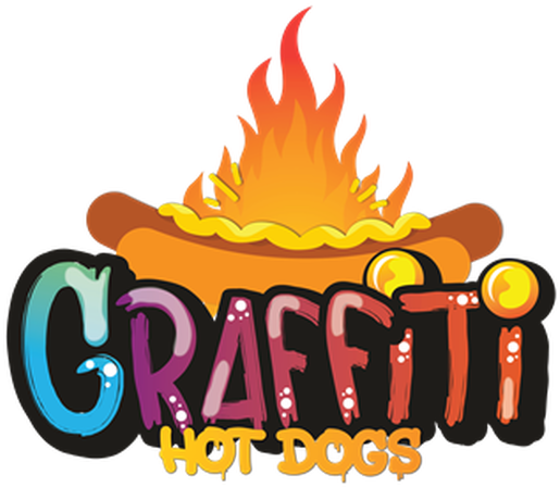 Welcome To Graffiti Hotdogs - Food Graffiti Art Transparent (541x488), Png Download
