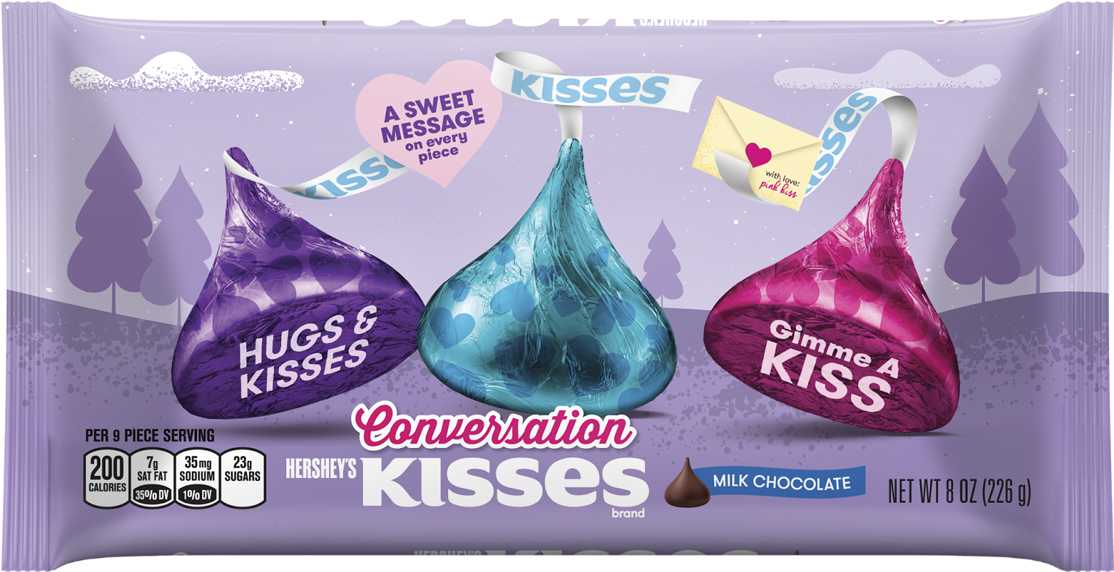 Hershey's Kisses Brand Milk Chocolate Conversation - Hershey's Conversation Kisses (1600x1600), Png Download