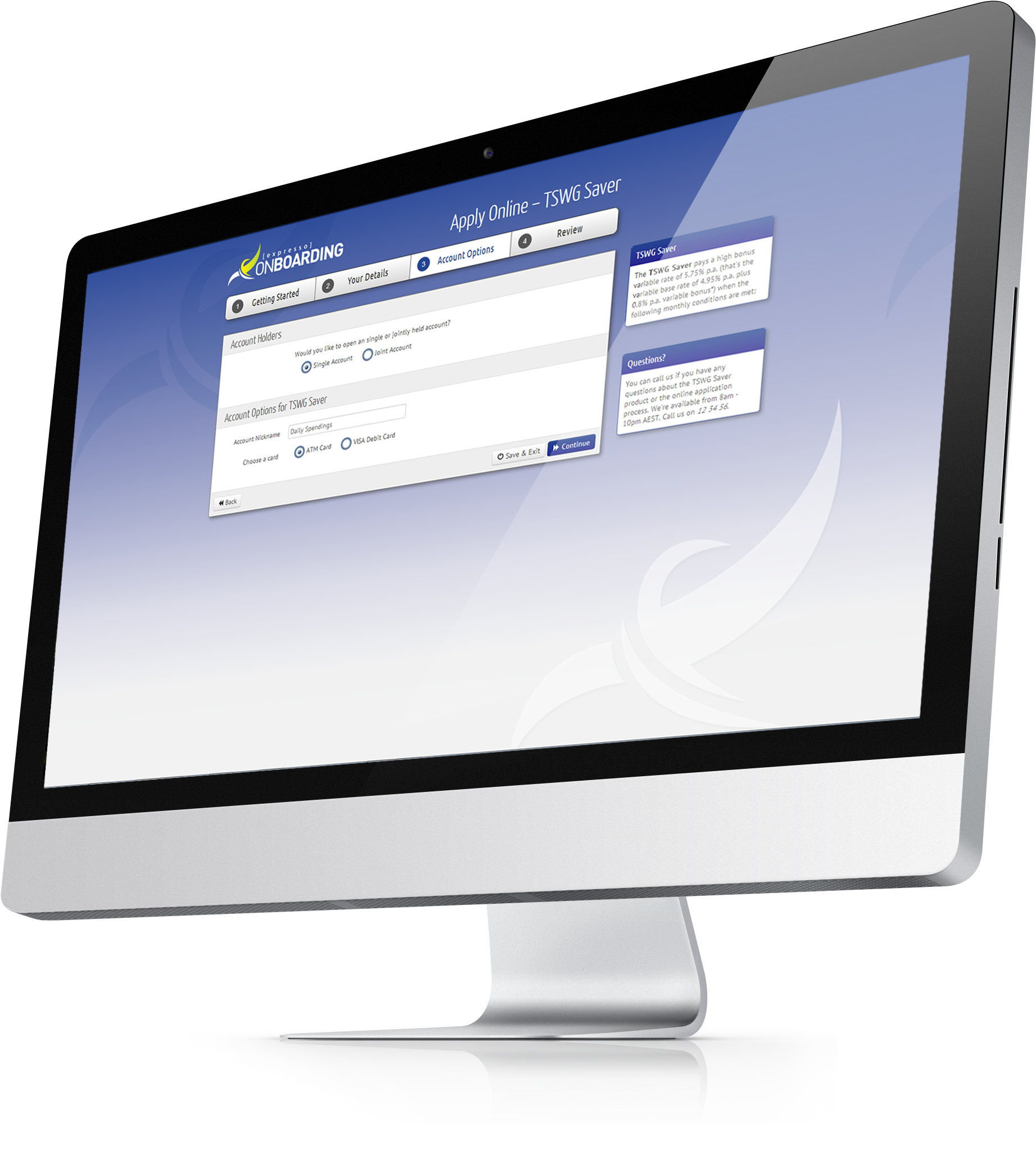 Imac Mockups Expresso Onboarding Emily Newley 2015 - Website (2101x2200), Png Download