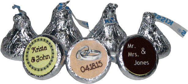 Hershey Kisses Favors - Hershey's Kisses (650x306), Png Download