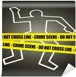 Vector Illustration Of A Police Line On Crime Scene - Crime Scene Do Not Cross (400x400), Png Download