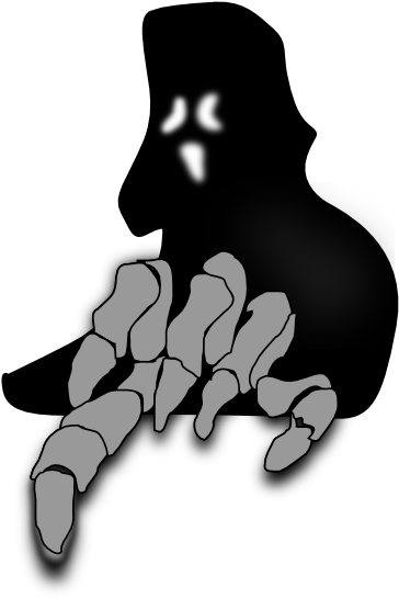 Creepy Ghost Clipart Png (504x600), Png Download