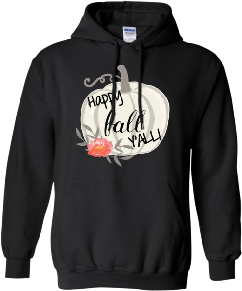 Happy Fall Y'all Watercolor Pumpkin Hoodie Sweatshirt - Straight Outta Brooklyn Hoodie (600x600), Png Download