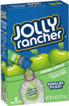 Jolly Rancher- Green Apple - Jolly Ranchers Singles To Go (450x450), Png Download