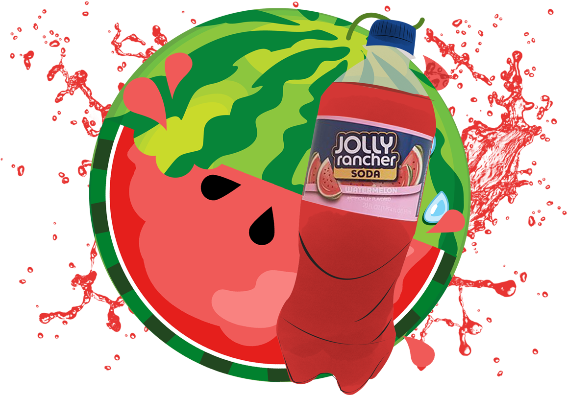 There's Nothing Like The Real And Natural Tasting Watermelon - Jolly Rancher (1157x1061), Png Download