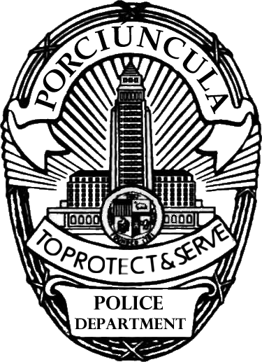 Porciuncula Police Department - L.a.p.d.: To Protect And To Serve (375x517), Png Download