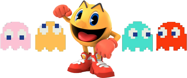 Pac Man Ghost Clipart - Pac Man A Serie (800x340), Png Download