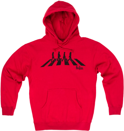 Abbey Road Pullover Hoodie - Beatles Abbey Road Silhouette Drawing (480x480), Png Download
