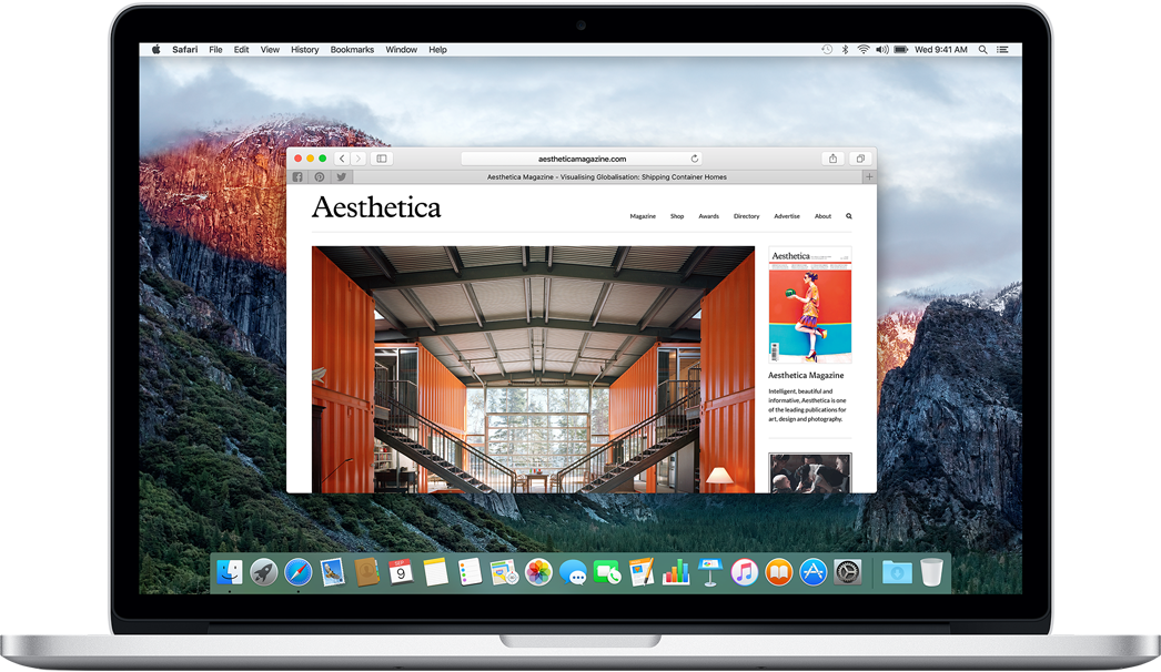 Apple 15.4" Macbook Pro Laptop Computer With Retina (1046x606), Png Download