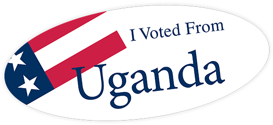 Explore Vote Sticker, I Voted And More - Voted From Abroad Sticker (555x261), Png Download