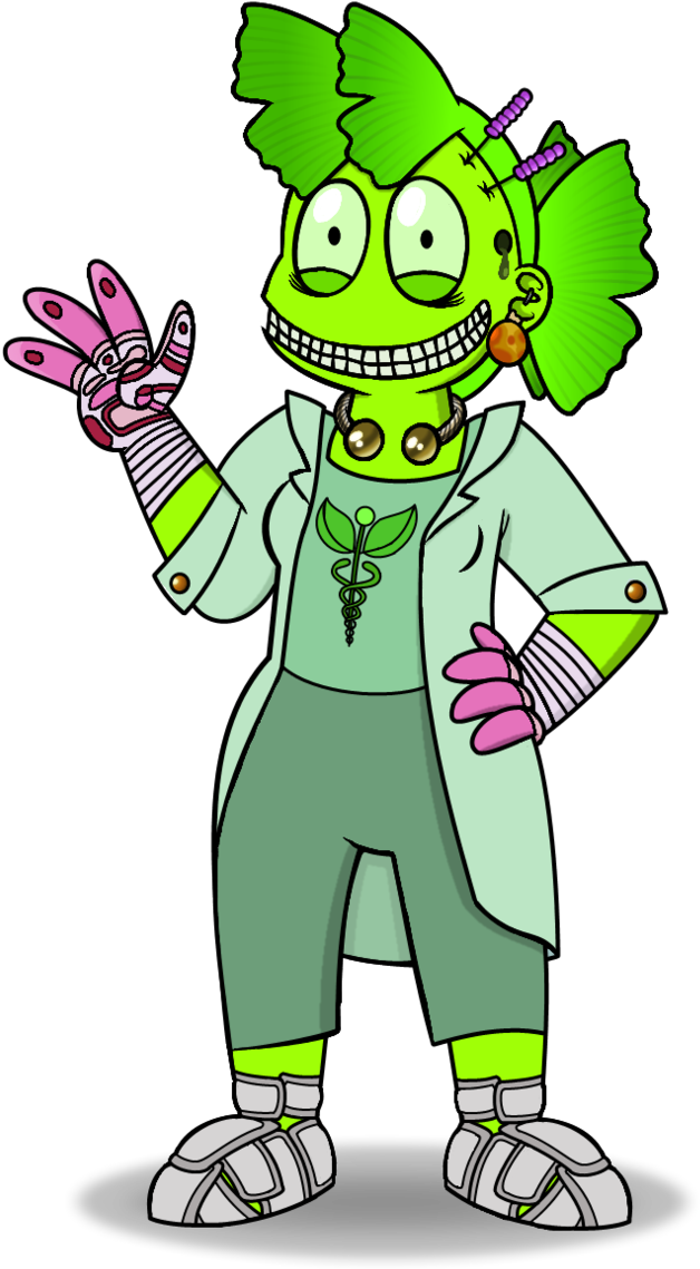 'doctor' Fern By Starryoak ' - Awful Hospital Dr Phage (628x1139), Png Download