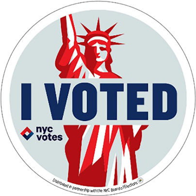 "my Sticker Design Is Bold, Iconic, And Highly Recognizable, - Nyc Votes (420x410), Png Download