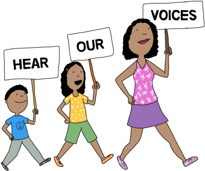 Raising Activists, Teaching Children To Vote - Teacher (480x369), Png Download