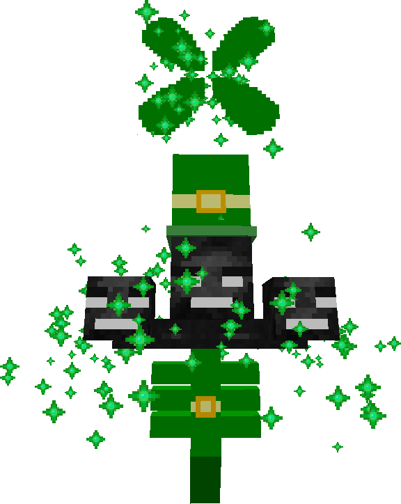 Saint Patrick's Day Wither - Minecraft Saint Patrick's Day Wither (576x724), Png Download