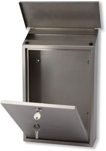 Ss Post Box - Sheet Metal Post Box (353x500), Png Download