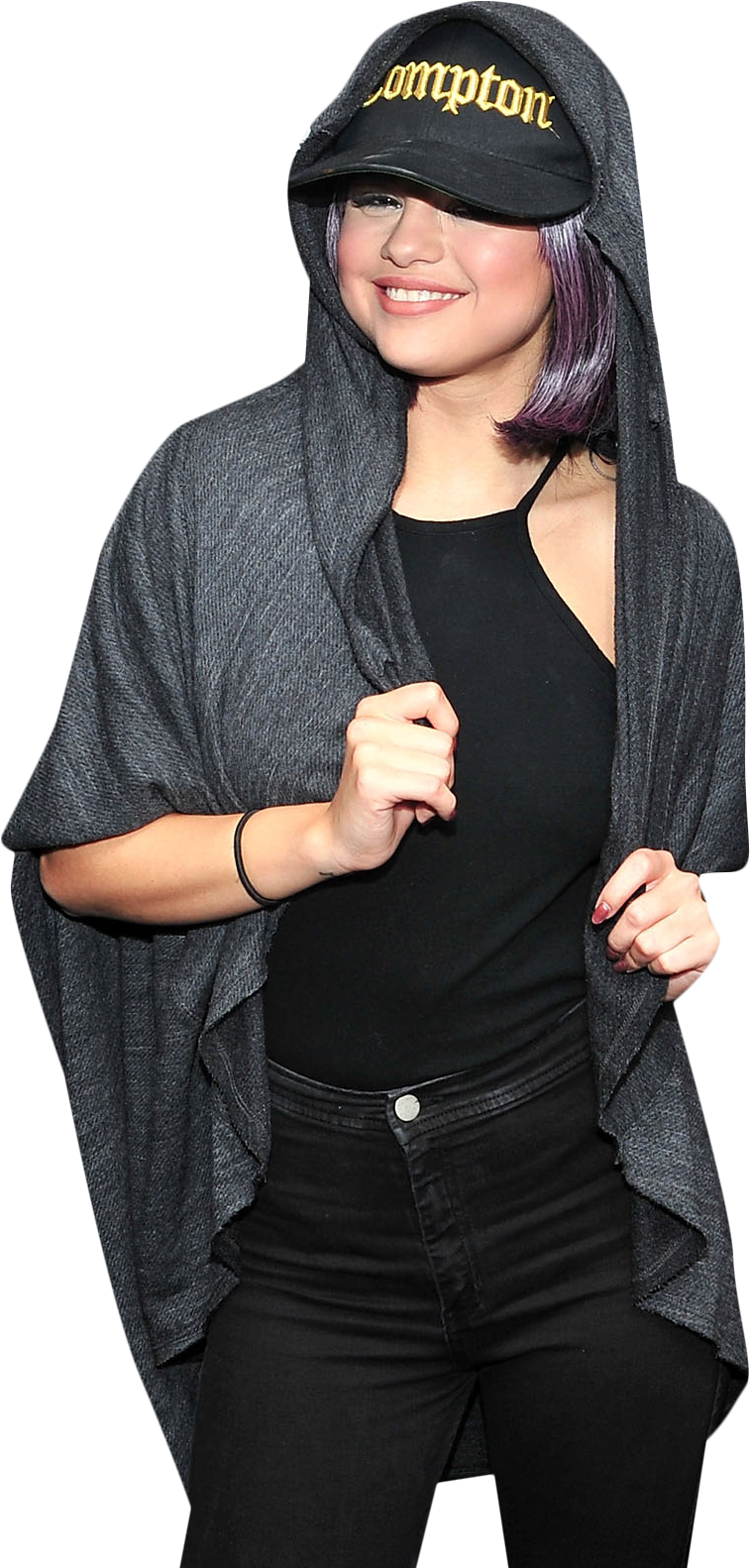 Selena Gomez Hoodie Png Image - Girl (3000x2000), Png Download