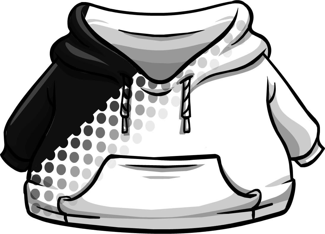Clothing Icons 4500 Custom Hoodie - White Hoodie Club Penguin (1095x789), Png Download