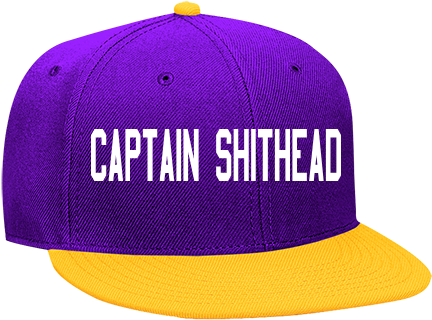 Snapback Flat Bill Hat - Purple Flat Bill Hats (450x450), Png Download