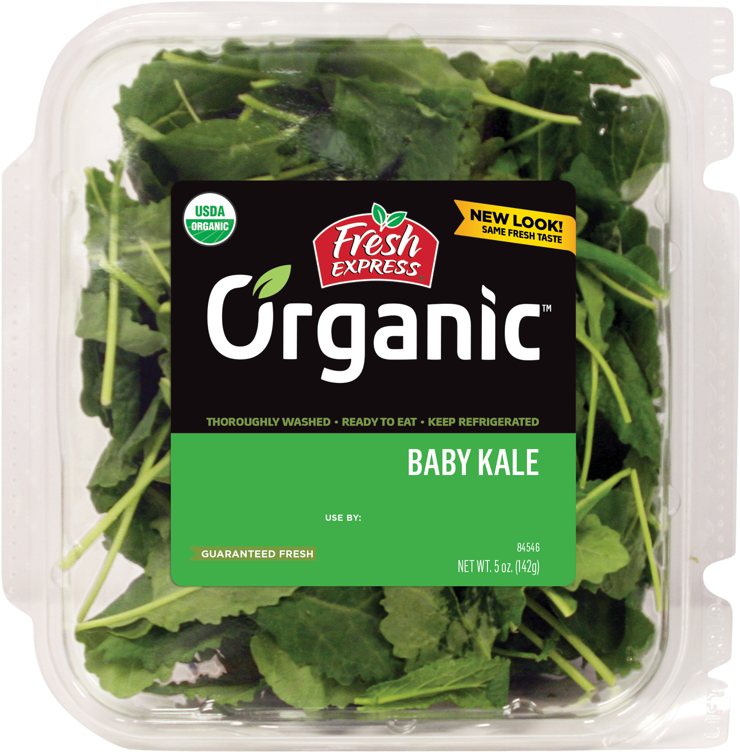 Organic Baby Kale - Fresh Express Organic Baby Kale (1530x1557), Png Download
