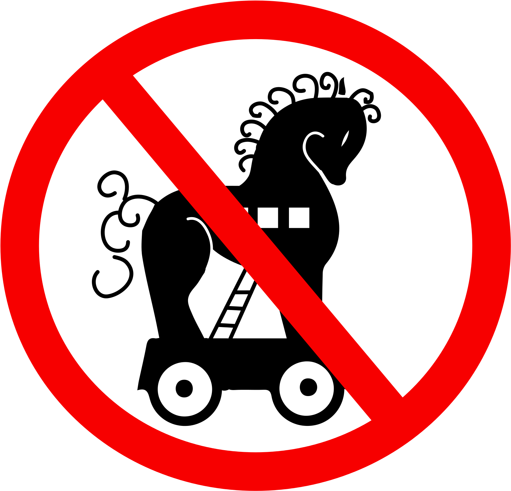 Notrojanhorses - Svg - No Motor Vehicles Road Sign (2000x1868), Png Download
