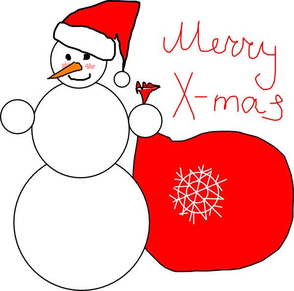 Christmas Card Clipart - X Mas Clipart (600x593), Png Download