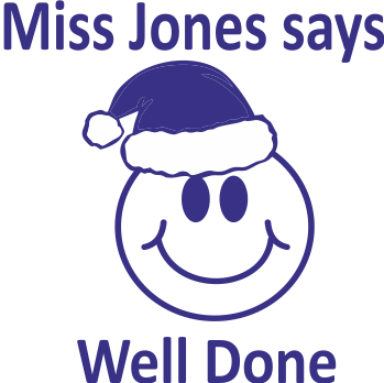 Example Smiling Face With Santa Hat - Teacher (349x348), Png Download
