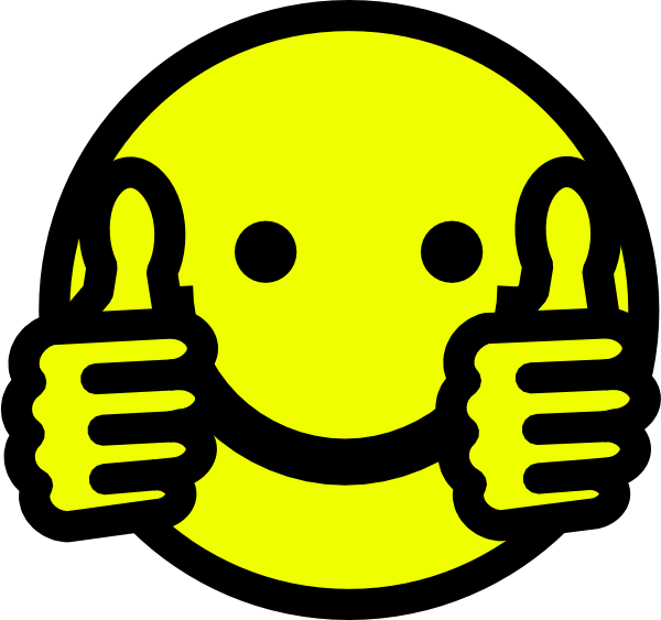 Grin Clipart Winky - Thumbs Up Gif Clip Art (600x563), Png Download