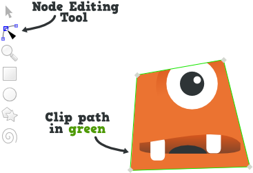 Now, You Can Edit This Path, And Change The Area That - Inkscape (420x300), Png Download