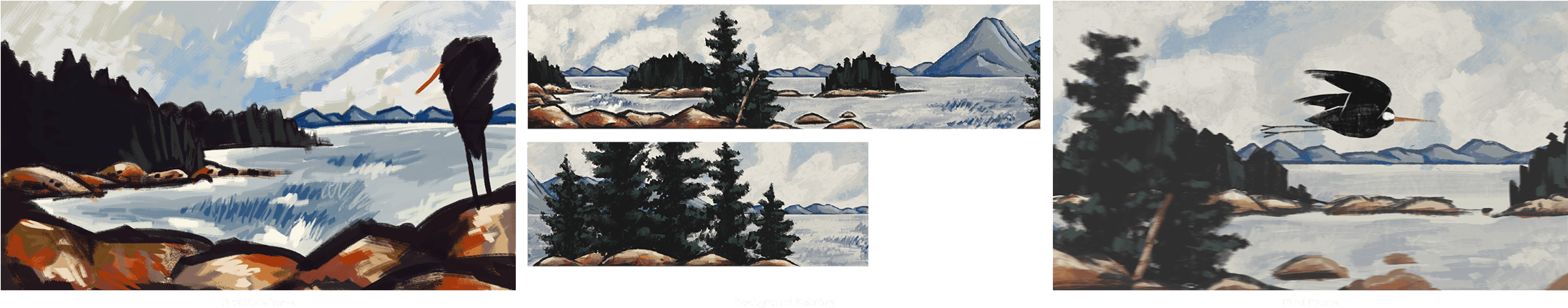 Telling The Story - Painting (2192x440), Png Download