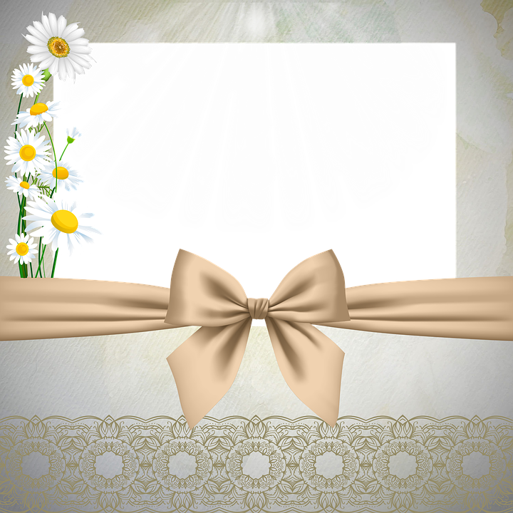 Bow, Beige, Ribbon, Flower, Framework - Ribbon (720x720), Png Download
