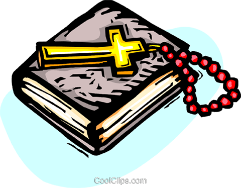Clip At Getdrawings Com Free For Personal Use - Rosary And Bible Drawing (480x374), Png Download