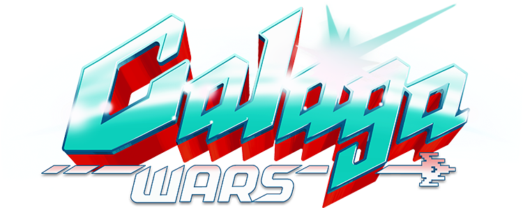 Galaga-wars - Galaga Wars Logo (750x298), Png Download